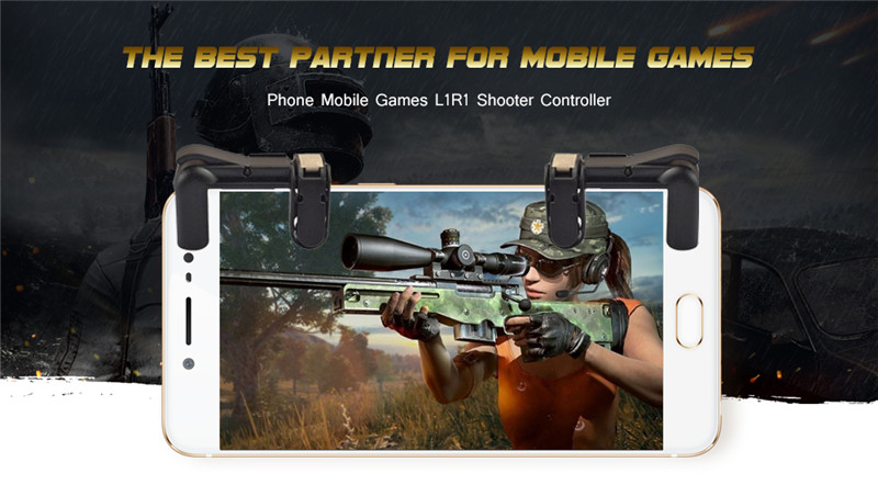 phone gamepad trigger fire button aim key joystick smartphone gaming L1R1 shooter controller