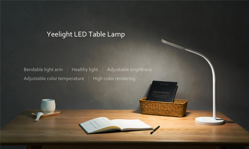 Adjustable USB rechargeable touch control LED table light