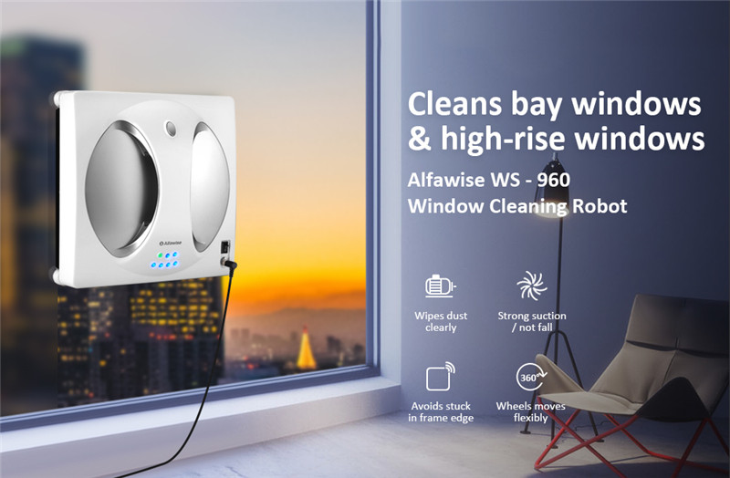Alfawise WS - 960 smart robot vacuum window cleaner