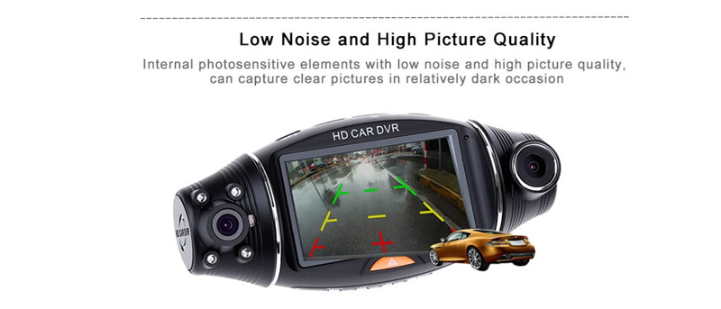 R310 GPS wide angle night vision driving recorder