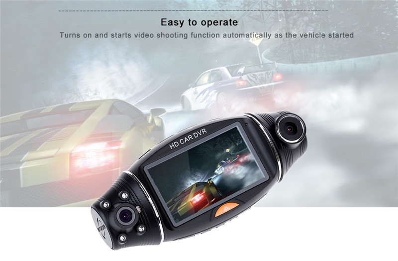 R310 GPS wide angle night vision driving recorder