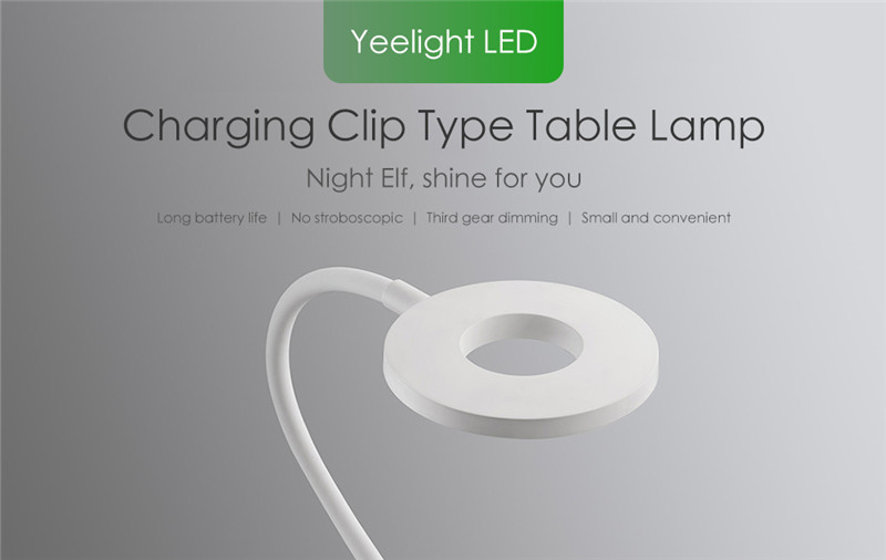 5W LED USB Charging Clip Type Table Lamp