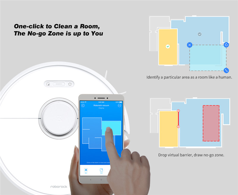 Xiaomi youpin roborock S6 robot vacuum cleaner Xiaomi youpin roborock S6 robot vacuum cleaner