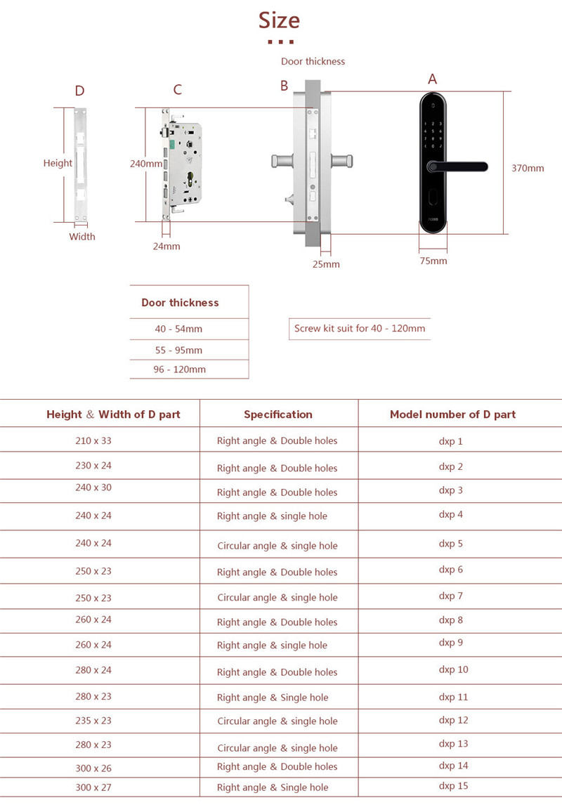 AQara S2 fingerprint intelligent door lock