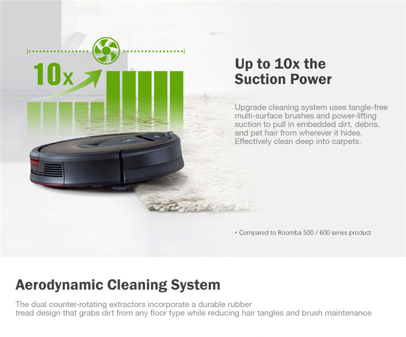 iRobot 980 Vacuum Cleaning Robot Wi-Fi Connected Sweeping Machine iRobot 980 Vacuum Cleaning Robot Wi-Fi Connected Sweeping Machine