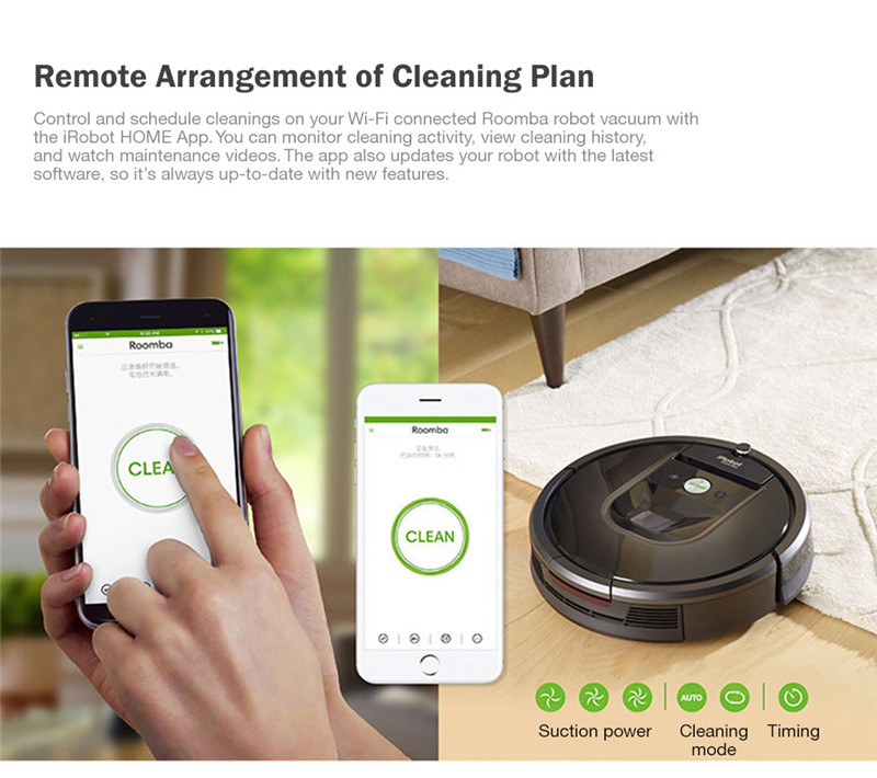 iRobot 980 Vacuum Cleaning Robot Wi-Fi Connected Sweeping Machine