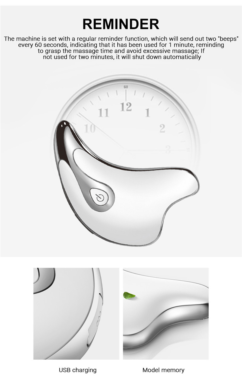 WéllSkins Heating Scrapping Plate Bionic Design Microcurrent Stimulation