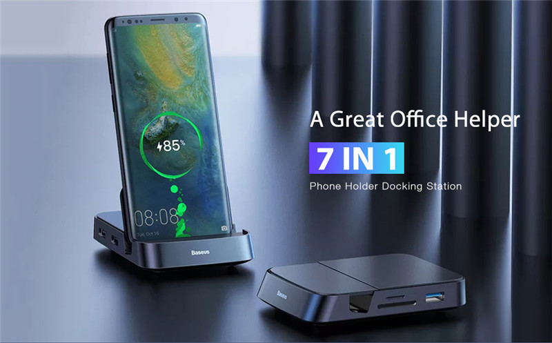 Baseus 7 in 1 Type-C HUB Docking Station Adapter Baseus 7 in 1 Type-C HUB Docking Station Adapter