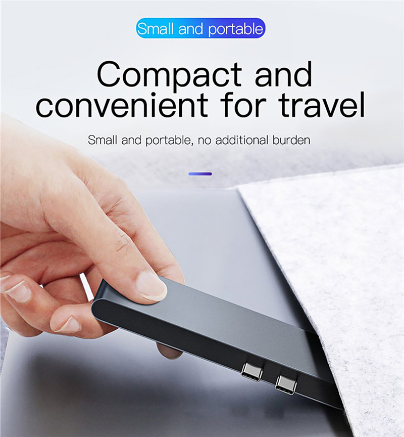 Baseus 7 in 1 Dual Type-C USB C Hub Adapter Baseus 7 in 1 Dual Type-C USB C Hub Adapter