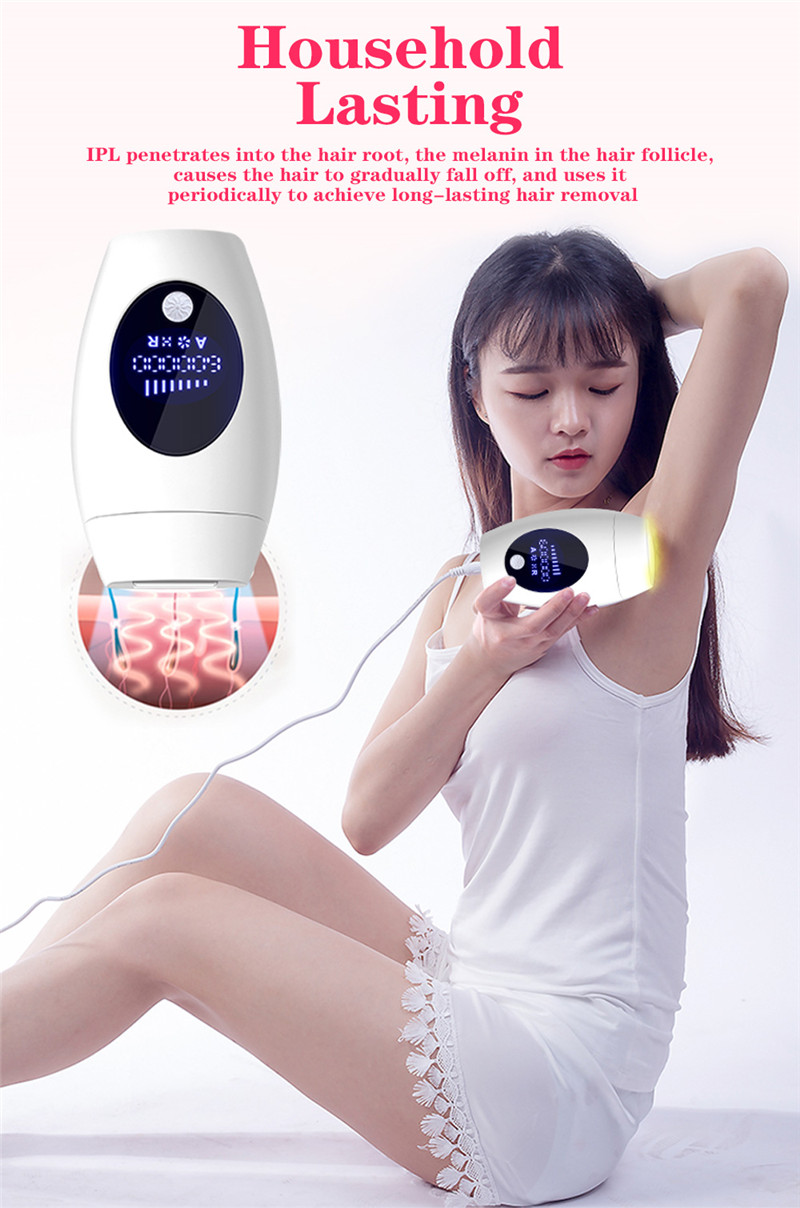 LCD Laser Hair Removal Skin Acne Household 