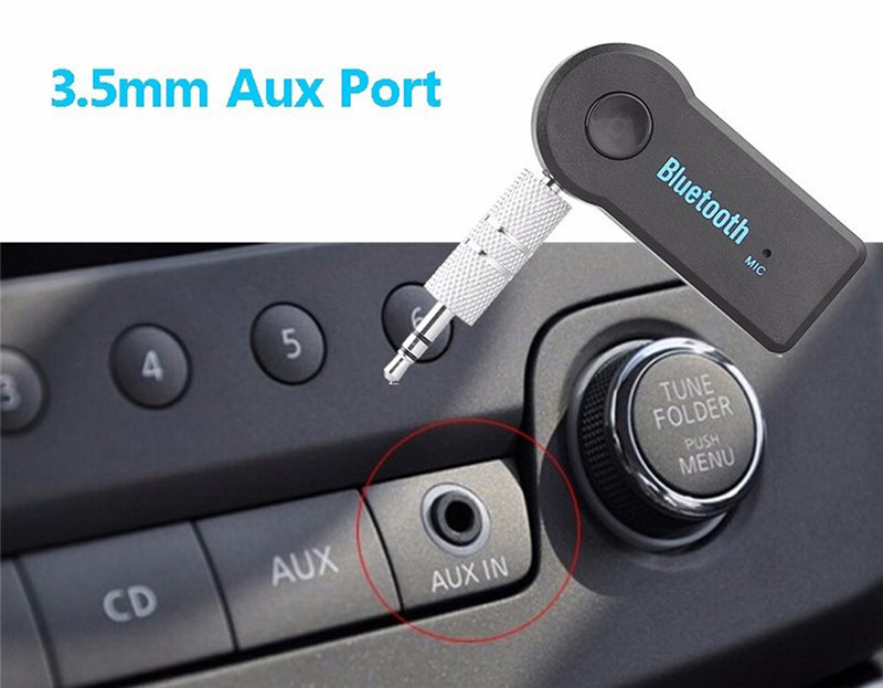 Mini 3.5MM jack AUX audio MP3 music bluetooth receiver car kit wireless handsfree speaker headphone adapter