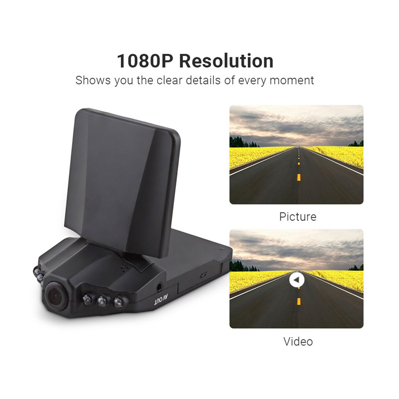 1080P portable car DVR 2.5-inch LCD screen motion detection