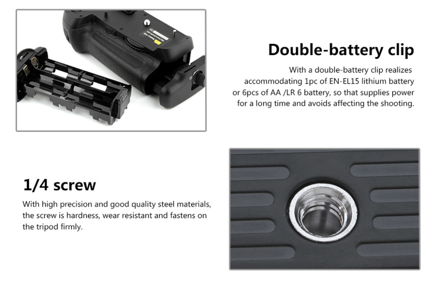 Pixel Vertical D14 Battery Grip Holder For Nikon D600 D610