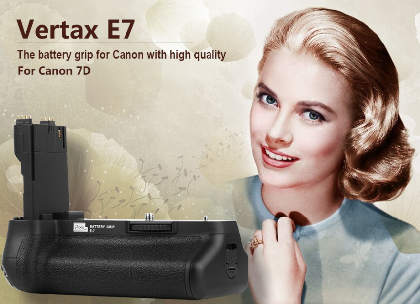 Pixel Vertical E7 Battery Grip Holder Pack For Canon EOS 7D