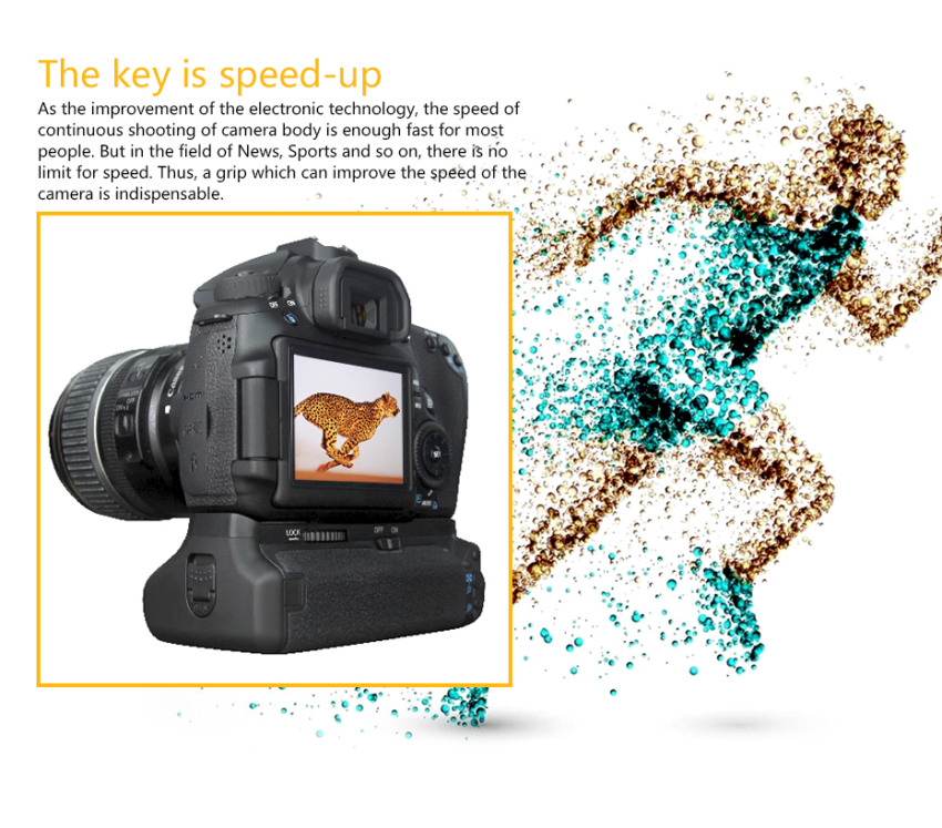 Pixel Vertax E9 Battery Grip For Canon 60D