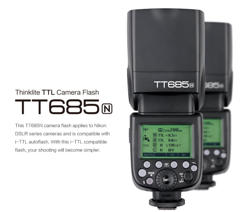 Godox TT685N TTL flash speedligte for Nikon DSLR