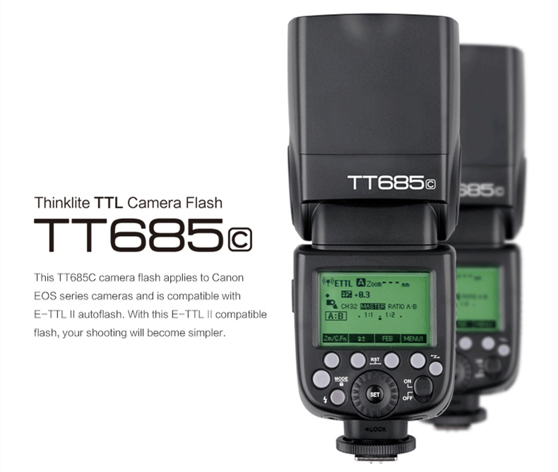 Godox TT685C TTL flash speedligte for Canon DSLR