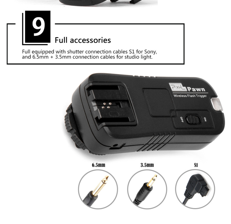 TF-364 Remote Shutter for Olympus Panasonic Pixel Pawn TF-364 Wireless Flash Trigger