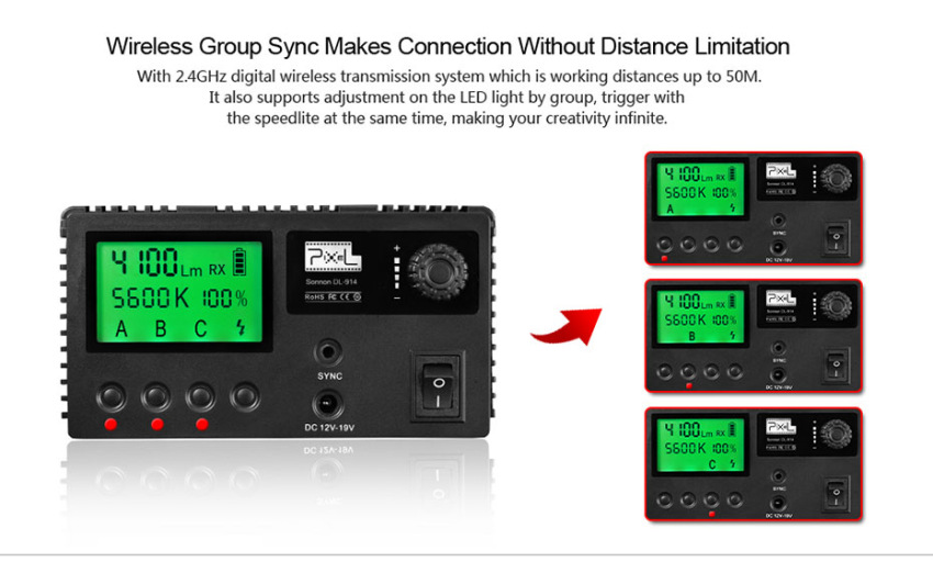 PIXEL DL-914 Video LED Fill Light