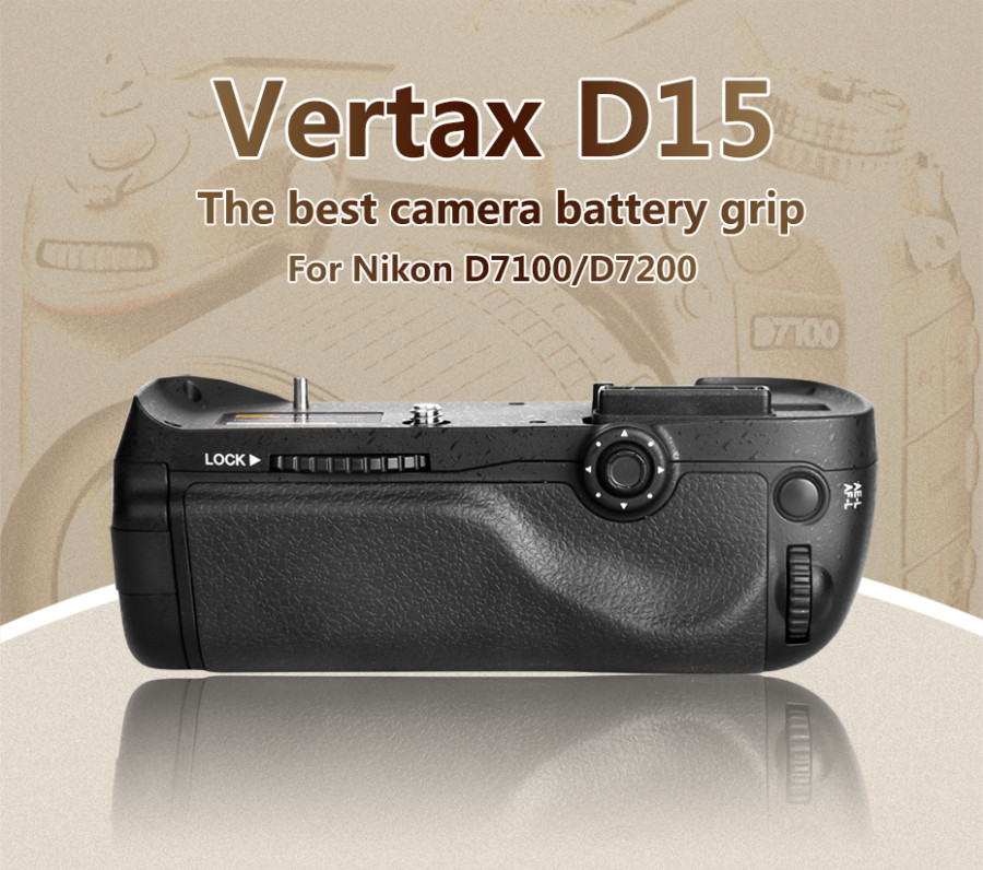 Pixel Vertax E15 Battery Grip Holder for Nikon D7100 D7200