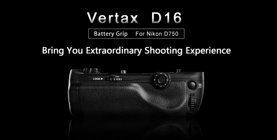 Pixel Vertax D16 Battery Grip Holder for Nikon D750
