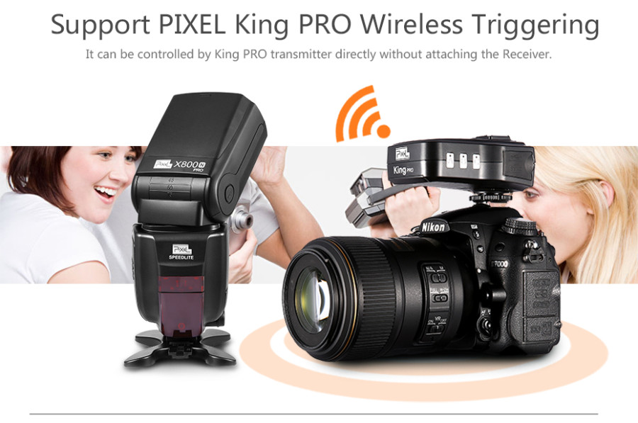 PIXEL X800N Pro E-TTL HSS Wireless Flash Speedlite for Canon