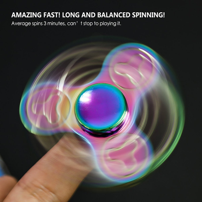 Trefoil Aluminum Fidget Spinners Fingertip Gyro