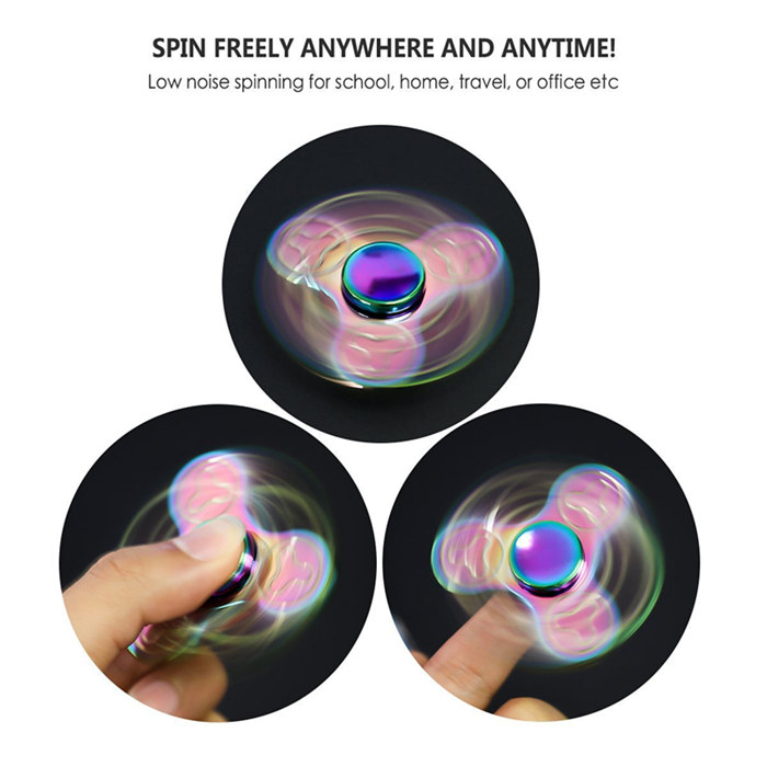 Trefoil Aluminum Fidget Spinners Fingertip Gyro