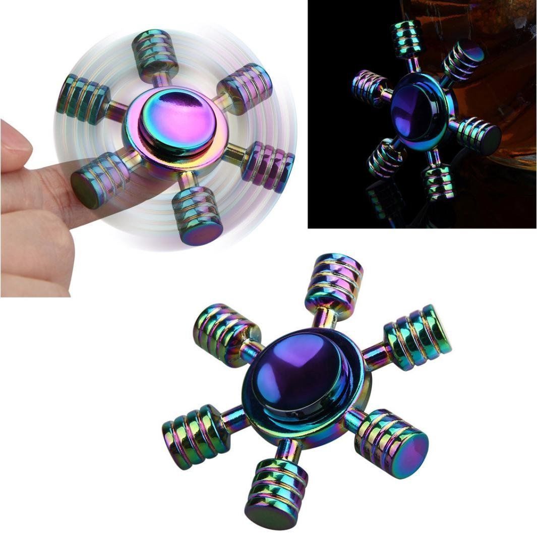 Stong Man Aluminum Fidget Spinners Fingertip Gyro Toys