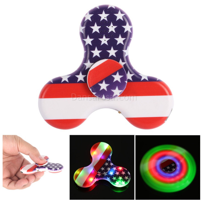 LED Bluetooth Speaker Fidget Spinner Finger Spiner E105