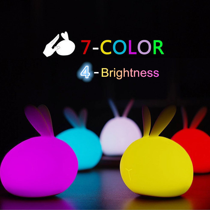 Bunny Lamp Soft Silicone LED Night Light