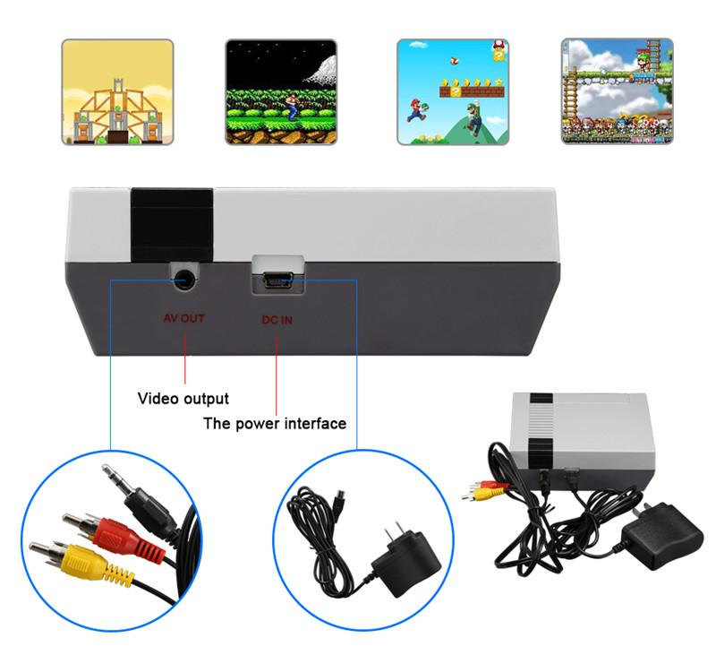 Mini TV Handheld Video Game Console Built-in 620 Classic NES Games PAL&NTSC