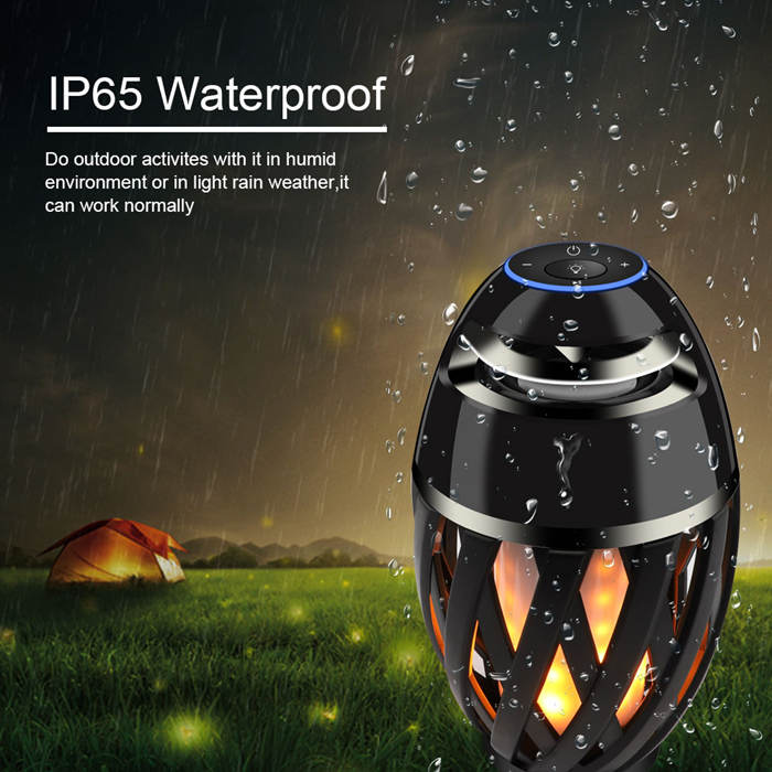 portable outdoor bluetooth flame speaker