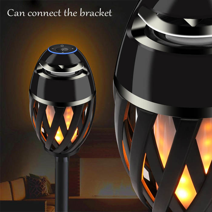 portable outdoor bluetooth flame speaker