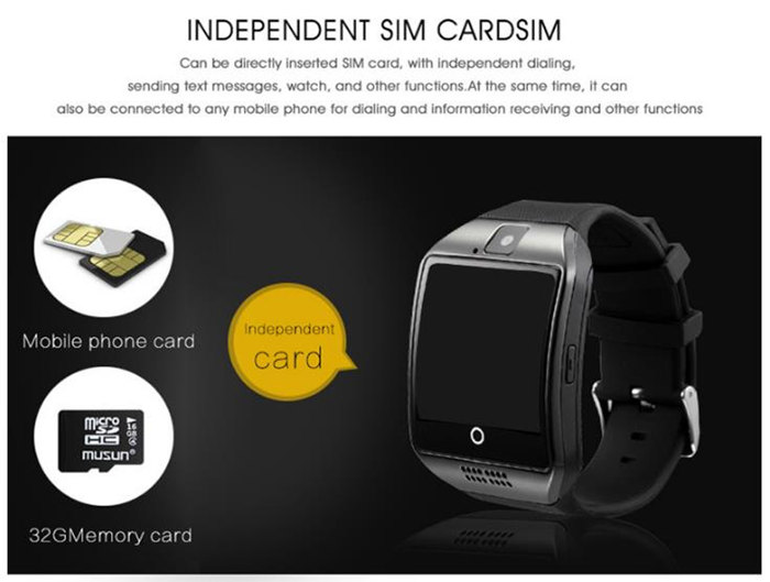 Q18 passometer bluetooth smart watch