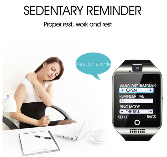 Q18 passometer bluetooth smart watch