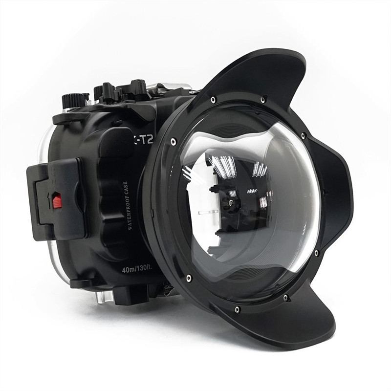 6 inch wide angle dry lens dome for Fujifilm X-T2 underwater housing waterproof case