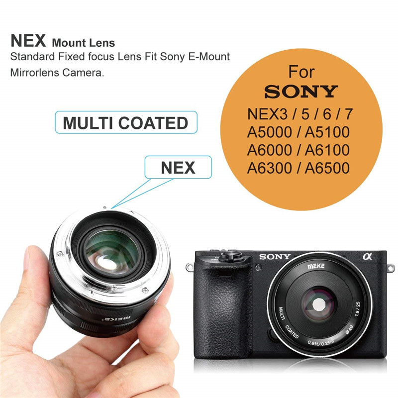 Meike 25mm f1.8 Large Aperture Wide Angle Manual Focus Lens for Fujifilm