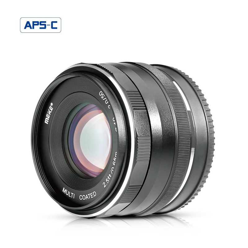 Meike 50mm f/2.0 Fixed Manual Focus Lens for Sony