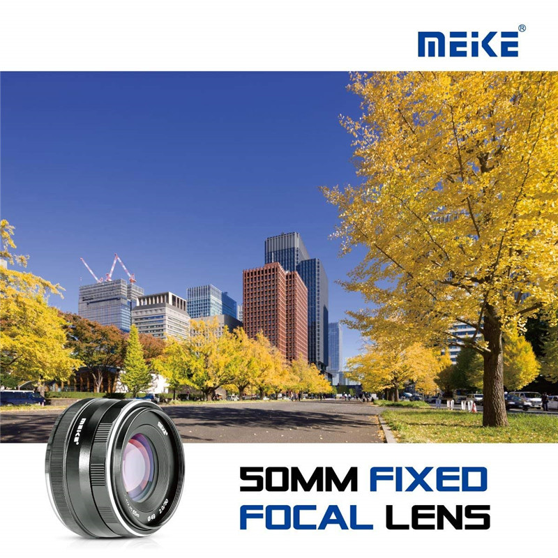 Meike 50mm f/2.0 Fixed Manual Focus Lens for Fujiflim