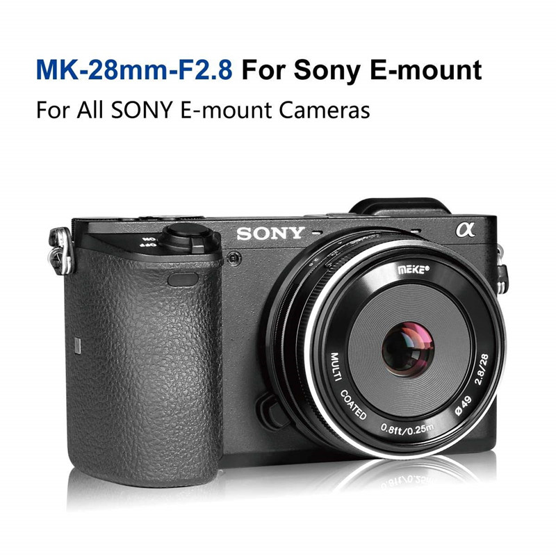 Meike 28mm f2.8 Fixed Manual Focus Lens for Sony