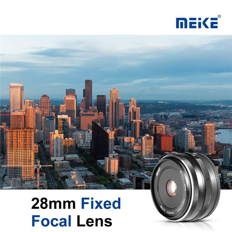 Meike 28mm f2.8 Fixed Manual Focus Lens for Sony