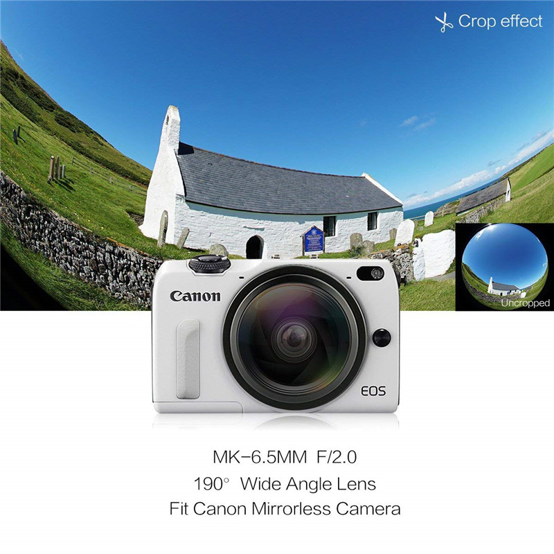Meike 6.5mm Ultra Wide f/2.0 Circular Fisheye Lens for Canon