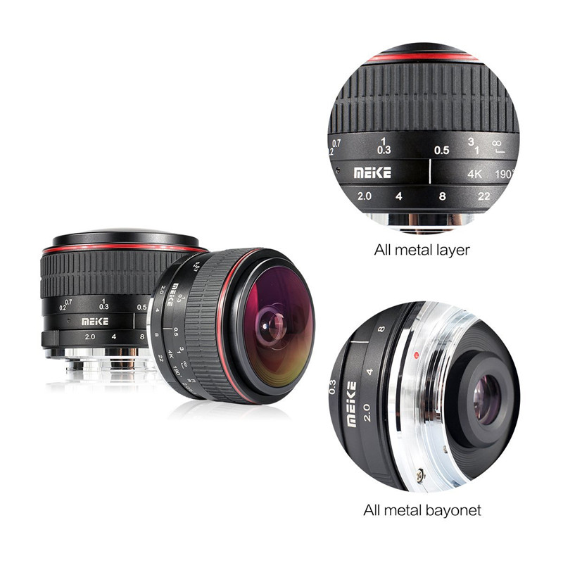 Meike 6.5mm Ultra Wide f/2.0 Circular Fisheye Lens for Nikon