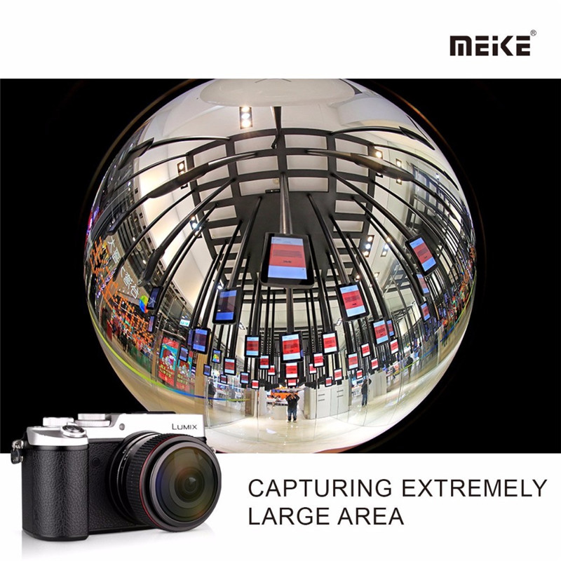 Meike 6.5mm f2.0 Wide Manual Focus Fisheye Lens Panasonic Olympus Meike 6.5mm f2.0 Wide Manual Focus Fisheye Lens Panasonic Olympus