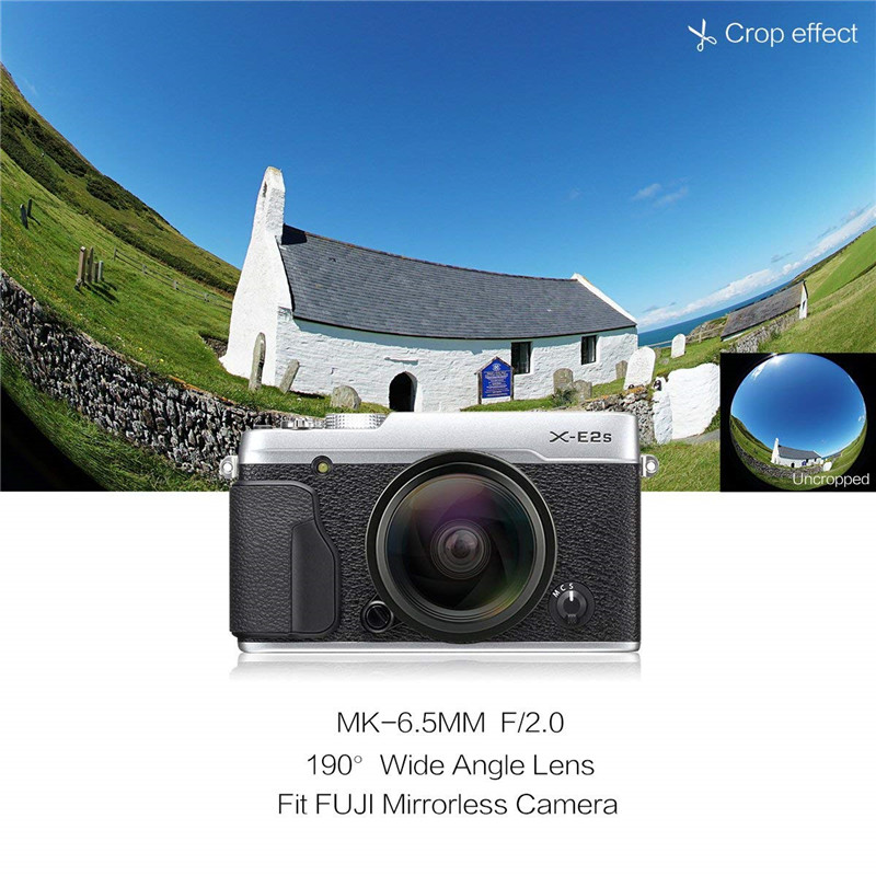 Meike 6.5mm f2.0 Ultra Wide Circular Fisheye Lens for Fujifilm X