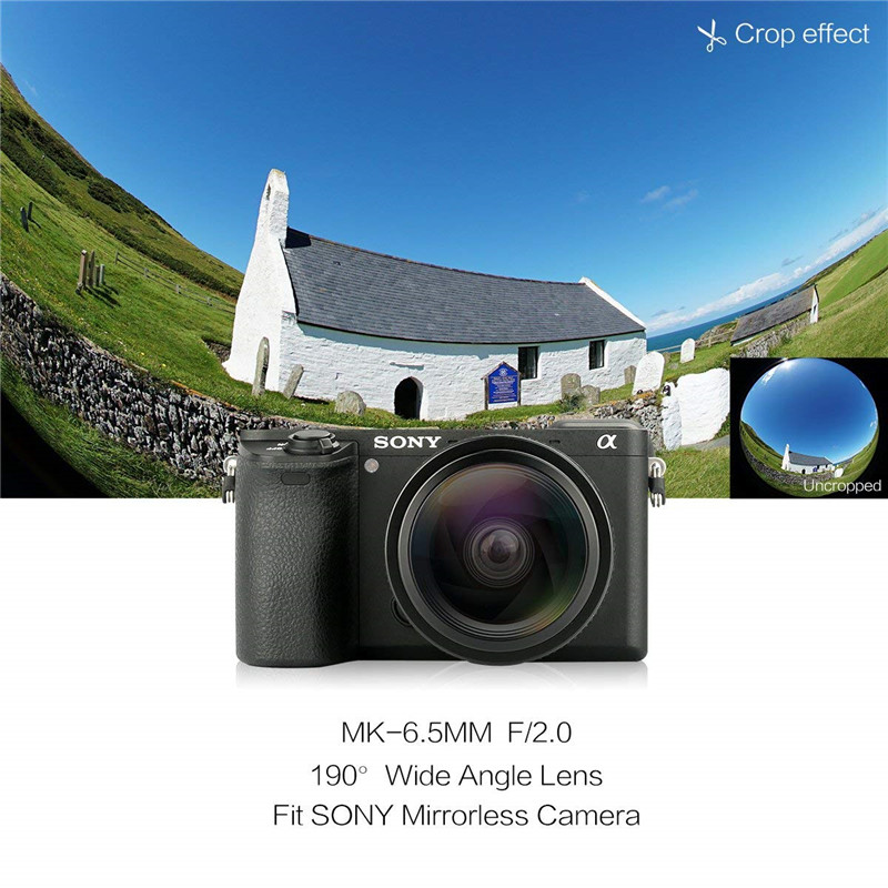 Meike 6.5mm f/2.0 Ultra Wide Fisheye Lens For Sony