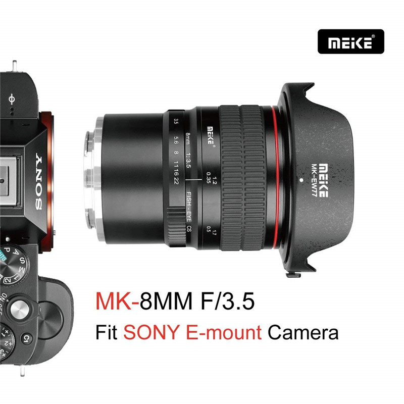 Meike 8mm f/3.5 Ultra Wide Fisheye Lens for Sony