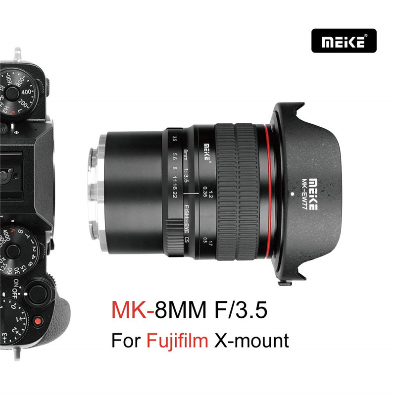 Meike 8mm f3.5 Fisheye Lens For Fujifilm X Mount Mirrorless APS-C Camera