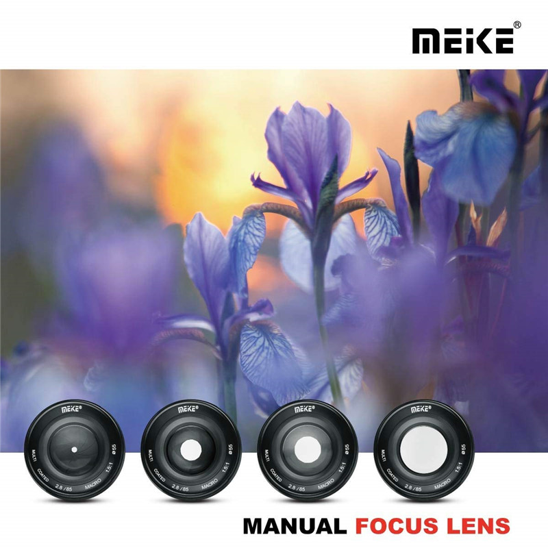 Meike 85mm f2.8 Manual Focus Full Frame Macro Lens For Canon DSLR Camera